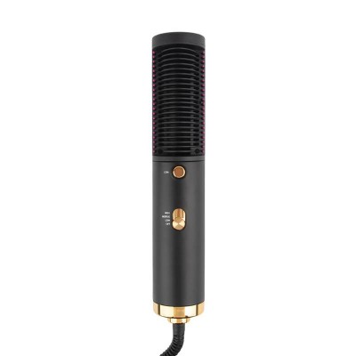 Infrared Hair Brush Private Label Hot Air Pick Electric Comb One Step Hair Dryer Fast Hair Straightener Volumizer Hot Air Brush