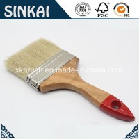 Hog Bristle Paint Brush with Varnished Handle